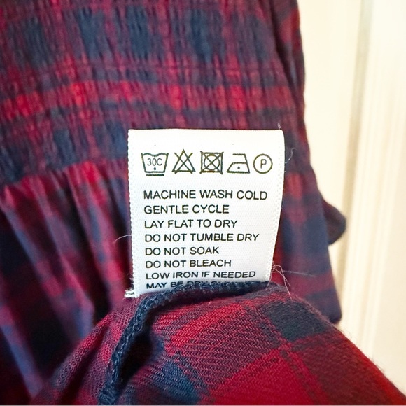 JESSAKAE Brooks Red and Navy Plaid Midi Dress - Picture 10 of 10